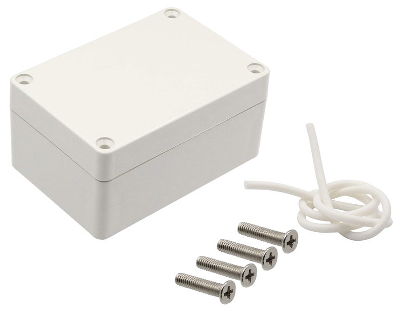 LBY 2-Pack Waterproof and Dustproof IP65 ABS Plastic Junction Box, Universal Outdoor Electrical Project Enclosure, 100Ã—68Ã—50mm (3.94"Ã—2.64"Ã—1.97"), (Gray-White) - Image 3